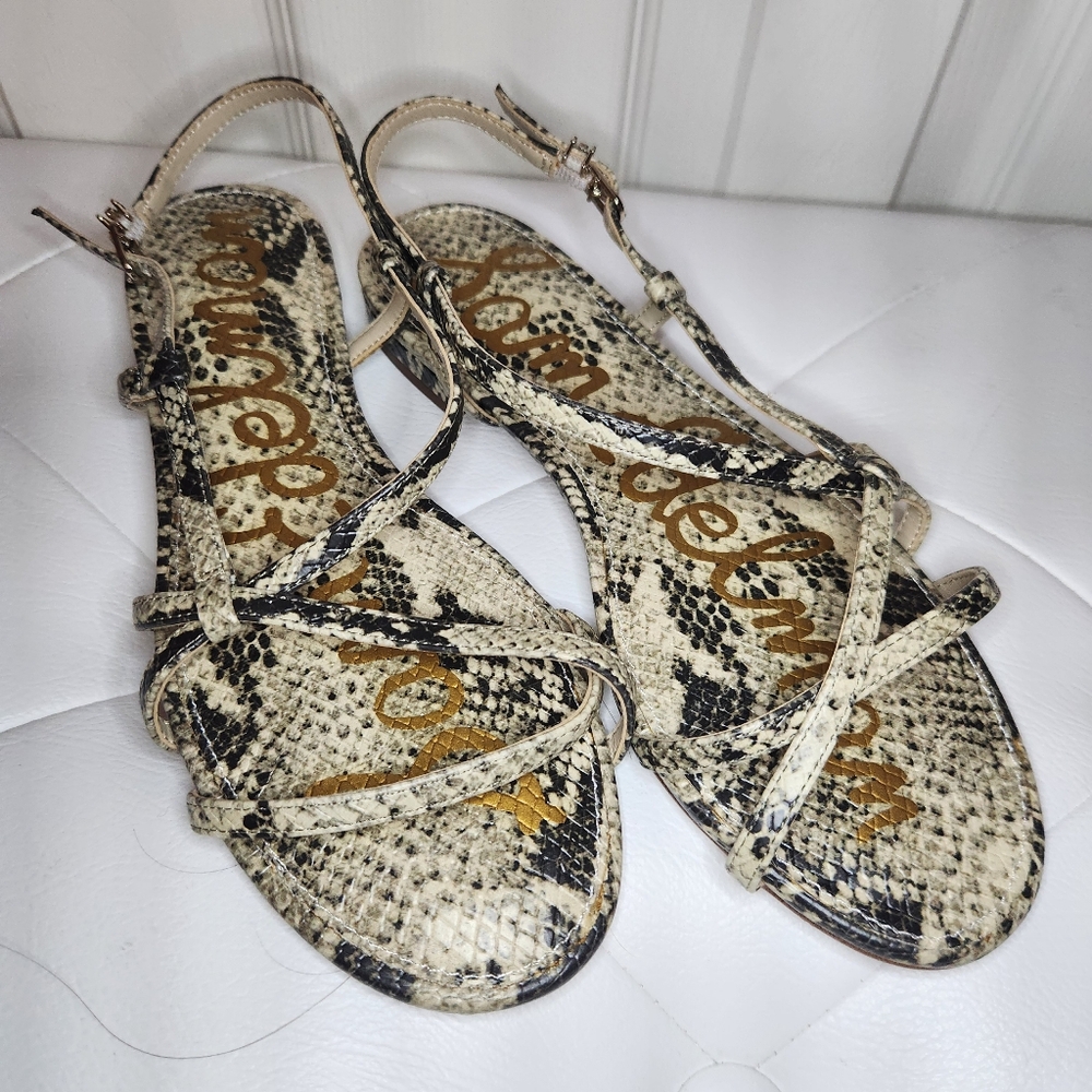 Sam Edelman Teale Snake Print Sandal 6